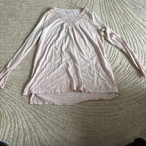 Liz Lange Soft Pink Maternity Top